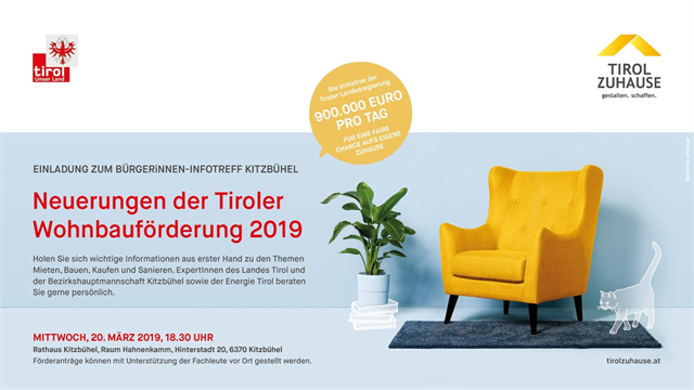 Foto für Information über Tiroler Wohnbauförderung 2019