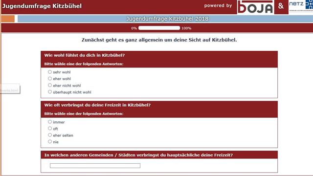 Foto für Online-Fragebogen zur Jugendumfrage der Stadt Kitzbühel