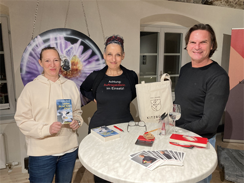 Katrin Achorner, Kulturamt; Tatjana Kruse, Autorin; Bernd Breitfellner, Projektleiter