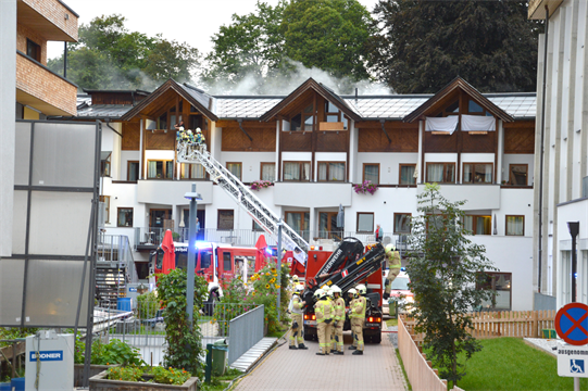 Feuerwehrübung im Altenwohnheim